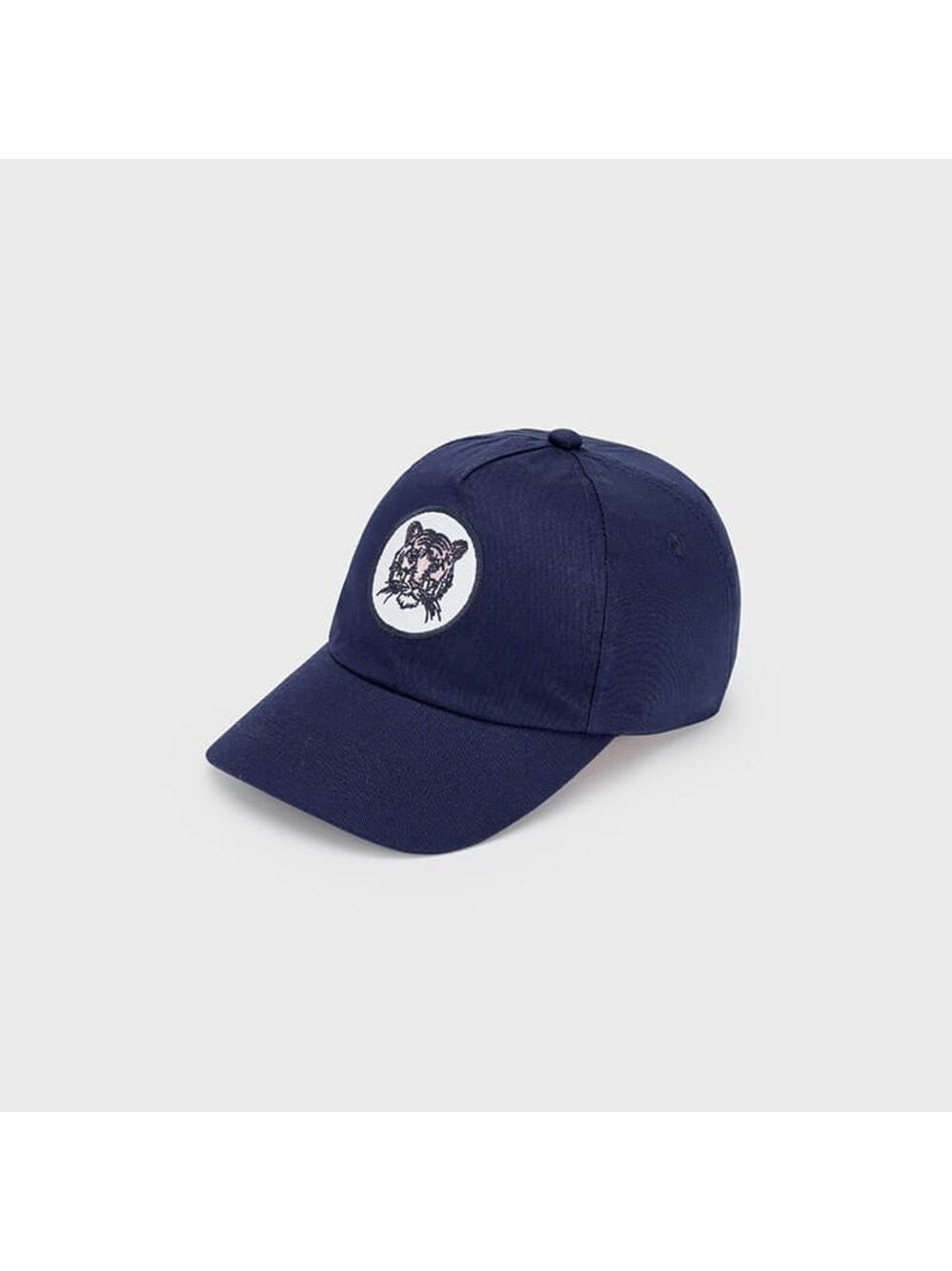Size 52 cm Kids Hat Mayoral Dark Blue Kids Cap with Embroidered Patch